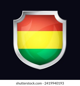 Bolivia Silver Shield Flag Icon
