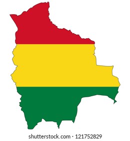 Bolivia Flag Map Shaped Images, Stock Photos & Vectors | Shutterstock