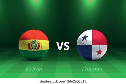 Bolivia vs Panamá marcador de fútbol transmitido torneo Plantilla América 2024