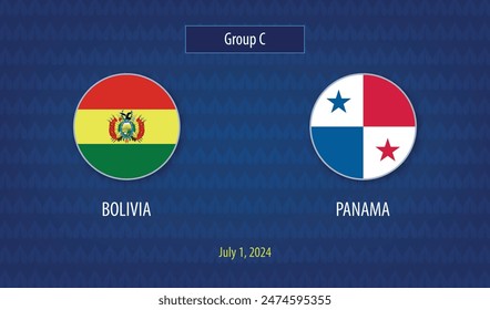 Bolivia vs Panamá marcador de fútbol transmitido torneo Plantilla América 2024