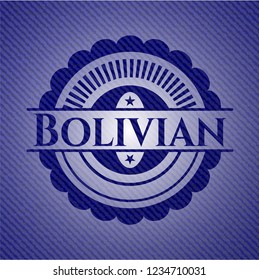 Bolivian denim background