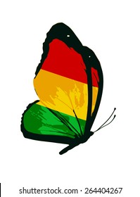 Bolivian flag butterfly - vector