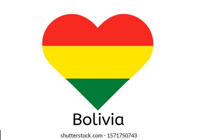 Bolivian flag icon, Bolivia country flag vector illustration