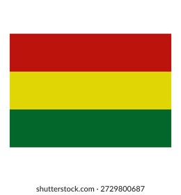 Bolivian flag illustrated in vector