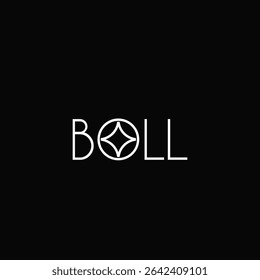 IMAGE VECTORIELLE DE CONCEPTION DE LOGO BOLL
