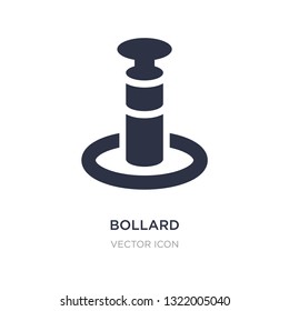 icono de bollard sobre fondo blanco. Ilustración de elemento simple del concepto de alerta. diseño de símbolos de signo de bollard.