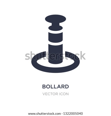 bollard icon on white background. Simple element illustration from Alert concept. bollard sign icon symbol design.