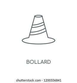 Bollard linear icon. Bollard concept stroke symbol design. Thin graphic elements vector illustration, outline pattern on a white background, eps 10.