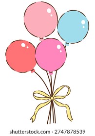 bolloon party icon, vector illustraction design