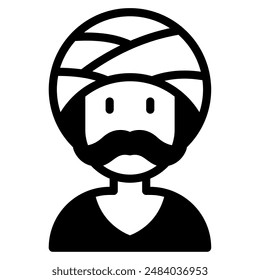 Bollywood-Ikone für Web, App, Infografik, etc