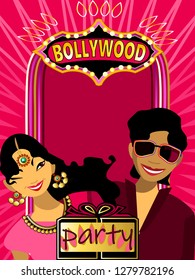 Bollywood, is the Indian Hindi-language film industry, based in the city of Mumbai.Cinematography and theater poster.Bollywood party songs.Wedding party.