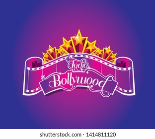 Bollywood Logo With Cinema Reel