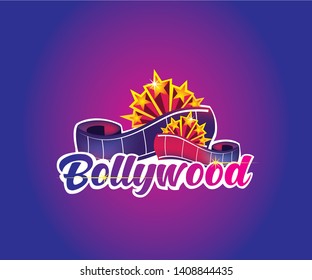 Bollywood Modern Logo With Cinema Reel