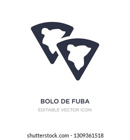 bolo de fuba icon on white background. Simple element illustration from Cultures concept. bolo de fuba icon symbol design.