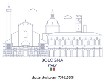 Bologna Linear City Skyline, Italy