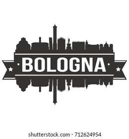 Bologna Skyline Silhouette City Vector Design Art