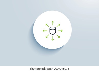 Bolster Data Protection Icon Vector Design