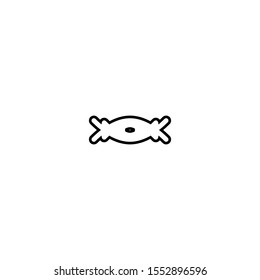 Bolster icon. Arabian furniture symbol. Logo design element