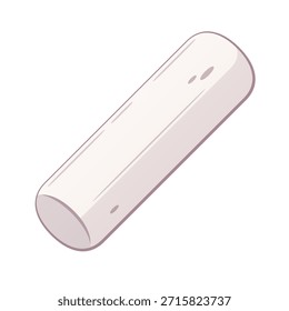 Vector largo de la almohada de la almohadilla aislada ilustración