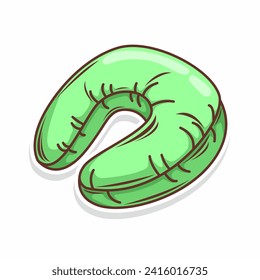 bolster pillow doodle illustration art