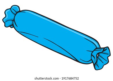 Bolster vector illustration,
isolated on white background.Top view
