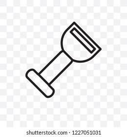 Bolster vector linear icon isolated on transparent background, Bolster transparency concept can be used for web and mobile
