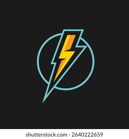 bolt abstract logo modern style