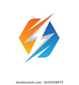 bolt abstract logo modern style