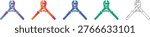 Bolt Cutter Tool Vector Icon Set vol 1803