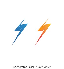 bolt electric Vector lightning icon logo and symbols