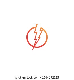 bolt electric Vector lightning icon logo and symbols