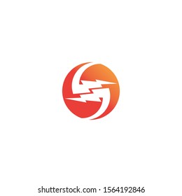 bolt electric Vector lightning icon logo and symbols
