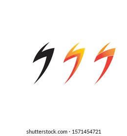 bolt electric Vector lightning icon logo and symbols