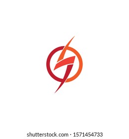 bolt electric Vector lightning icon logo and symbols
