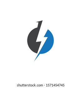 bolt electric Vector lightning icon logo and symbols