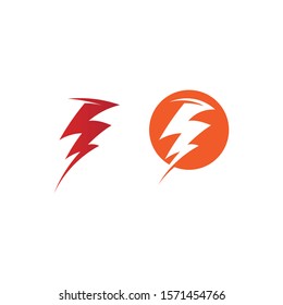 bolt electric Vector lightning icon logo and symbols