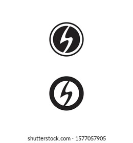 bolt electric Vector lightning icon logo and symbols
