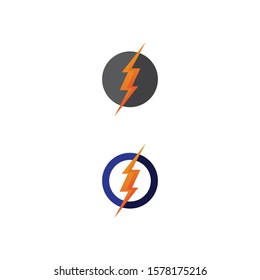 bolt electric Vector lightning icon logo and symbols