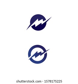 bolt electric Vector lightning icon logo and symbols
