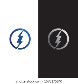 bolt electric Vector lightning icon logo and symbols