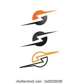bolt electric Vector lightning icon logo and symbols
