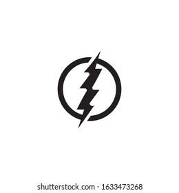 bolt electric Vector lightning icon logo and symbols