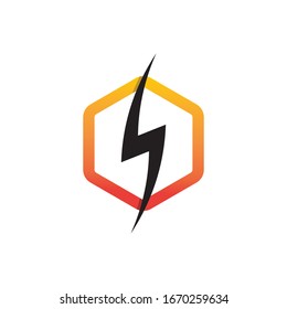 bolt electric Vector lightning icon logo and symbols