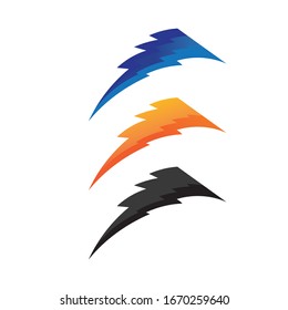 bolt electric Vector lightning icon logo and symbols