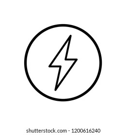 bolt - electricity - energy icon vector