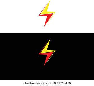 Bolt And Flash Light Logo Design Icon Vector Template.