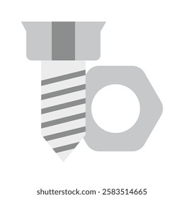 Bolt flat color icon, mini, small illustration. use for modern concept, print, UI, UX kit, web and app development. Vector EPS 10, related to industrial, business, finance, investment.