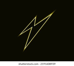 the bolt is glowing in the dark.