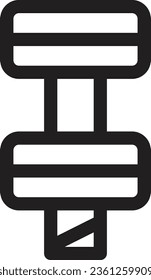 Bolt Hardware Nut Outline Icon
