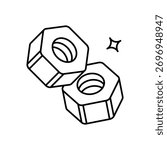 Bolt icon clean and modern vector illustration